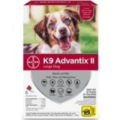 K9 Advantix II Flea and Tick Prevention for Large Dogs 21-55 lbs.