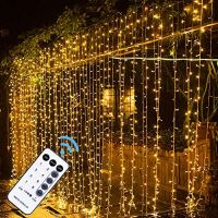 MAGGIFT LED Curtain String Lights