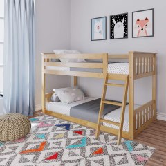 Max & Lily Twin Low Bunk Bed