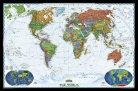 National Geographic 46" x 30.5" World Decorator Wall Map