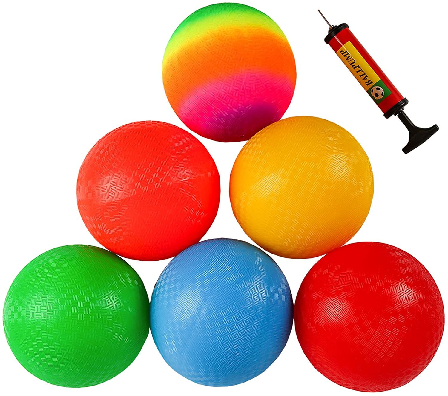 Ogrmar Playground Dodgeballs with 1 Hand Pump