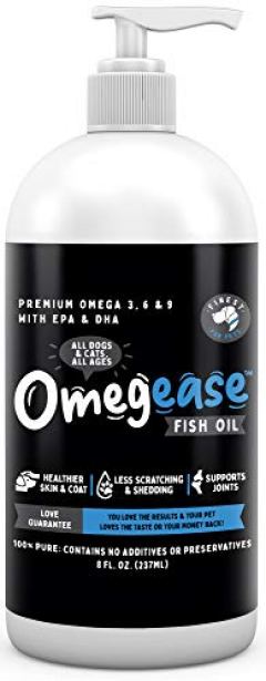 Finest for Pets Omegease Fish Oil Coat Supplement for Dogs and Cats