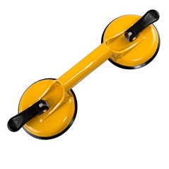 Qadira Premium Quality Heavy Duty Aluminum Suction Cup Plate Double Handle Professional Glass Puller/Lifter/Gripper