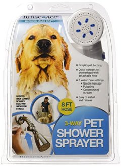 RinseAce 3-Way Pet Shower Sprayer with 8-foot Hose