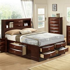 Roundhill Furniture Emily Storage Platform Bed