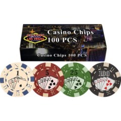 Da Vinci 100 Count Poker Chips Set