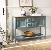 Safavieh American Homes Collection Charlotte Distressed Light Blue Sideboard