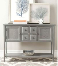 Safavieh Charlotte Quartz Grey and Oak Buffet