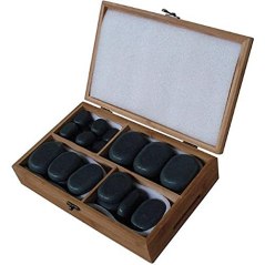 Sivan Health and Fitness Basalt Lava Hot Stone Massage Kit