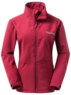 Wantdo Outdoor Front-Zip Windproof Softshell Jacket