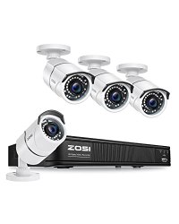 Zosi HD-TVI Security Camera System,4-in-1 DVR Recorder
