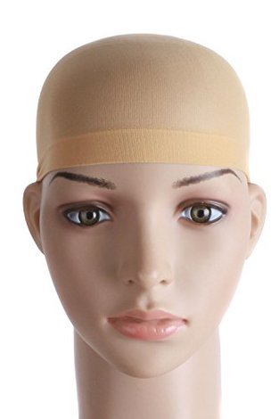 wig cap with holes